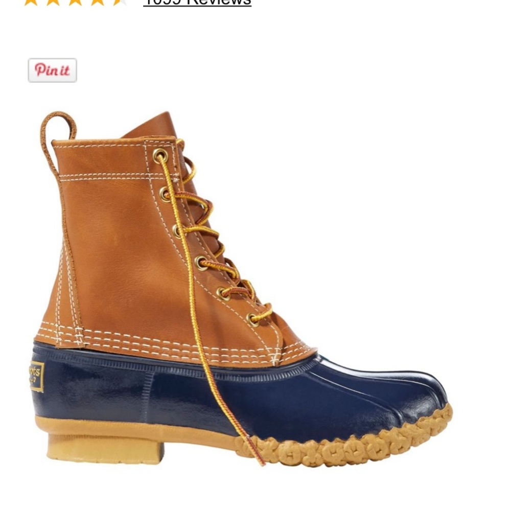 LL Bean Womens duck boots 8”